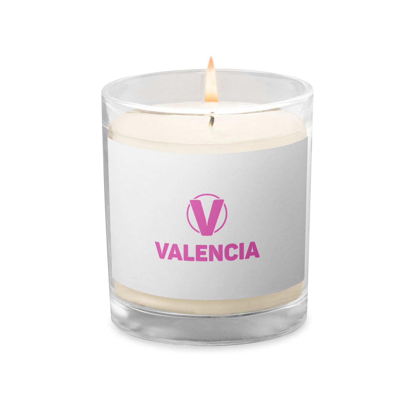 Glass jar soy wax candle