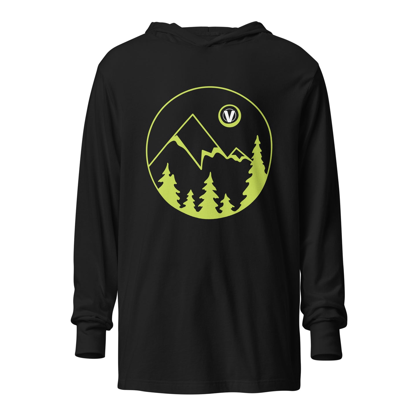 Hooded long-sleeve tee